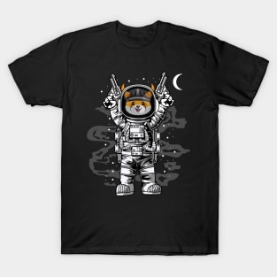 Astronaut Floki Inu Coin Floki Army To The Moon Crypto Token Cryptocurrency Wallet Birthday Gift For Men Women Kids T-Shirt